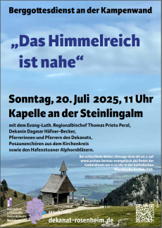 Berggottesdienst an der Kampenwand 2025 - Plakat